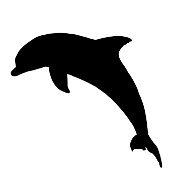 Black Dolphin Illustration - Dolphin Clip Art - Dolphin Drawing png
