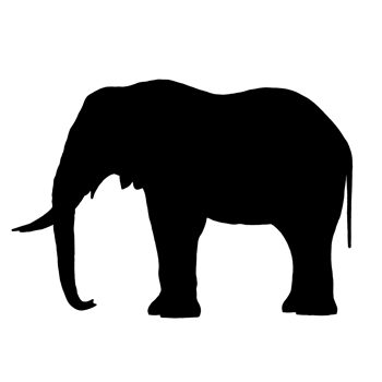 Black Elephant - Elephant Drawing - Elephant Illustration png