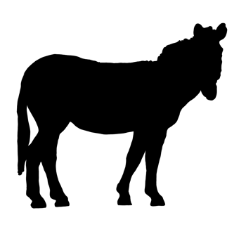 Black Zebra Drawing- Wild Animal - Zebra Clip Art png