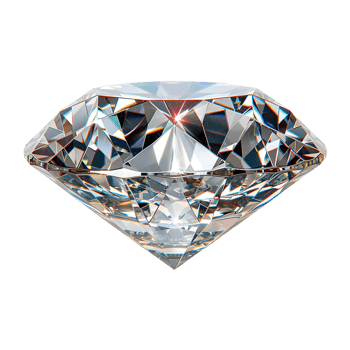 Beautiful Diamond Isolated on Transparent Background. png