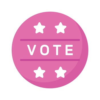 Get this amazing icon of vote stamp in modern style vector
