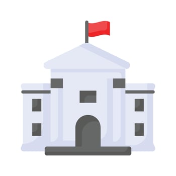 Get this beautiful icon of white house, united states president house vector