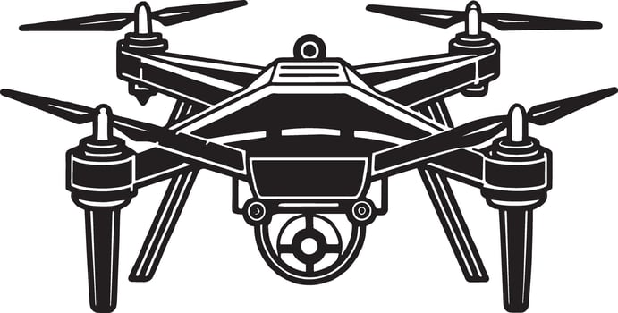 Drone icon. Simple illustration icon for web design isolated on white background vector