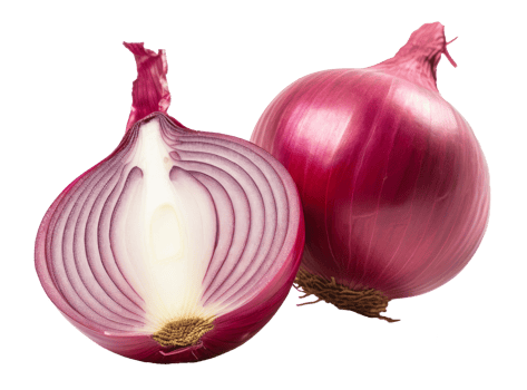 red onions isolated on transparent background png