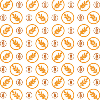 Wheat usable trendy multicolor repeating pattern illustration background design vector