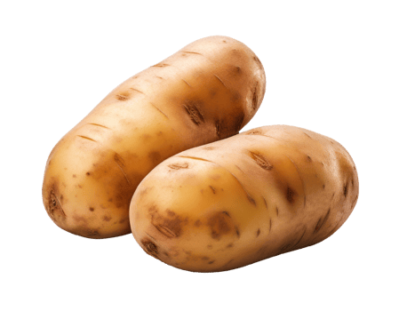 potato isolated on transparent background png