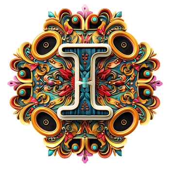 Boho Celestial Theme Alphabet Design png