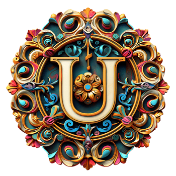 Boho Celestial Theme Alphabet Design png