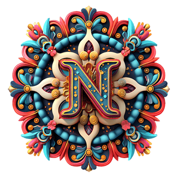Boho Celestial Theme Alphabet Design png