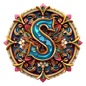 Boho Celestial Theme Alphabet Design png