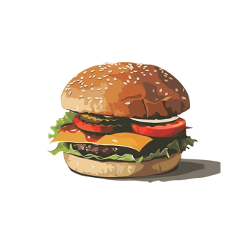 Illustration of a burger png