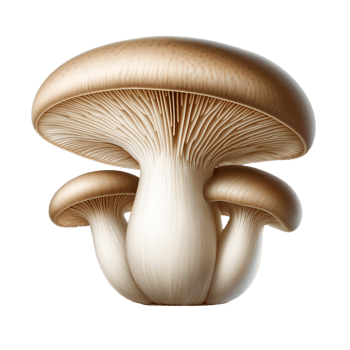 King Oyster Mushrooms Pleurotus Eryngii png