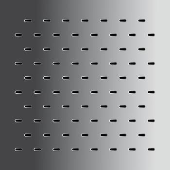 Bathroom drain square design - Steel metal silver perforated texture background- oval shape pattern vector