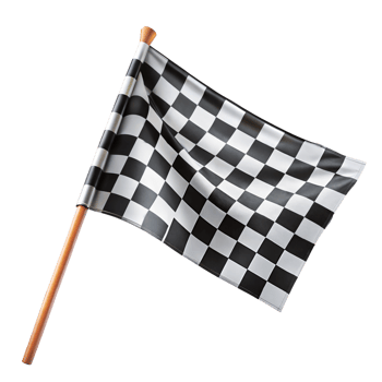Checkered flag indicating end of a race png