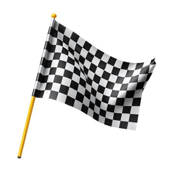 A checkered flag symbolizing the end of a race png