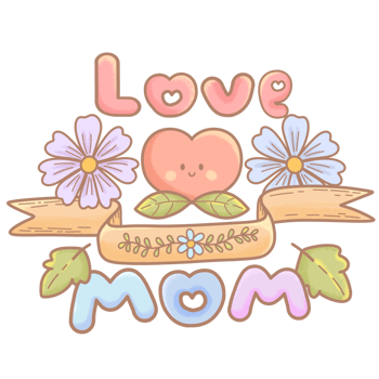 Mother day mom and kid png