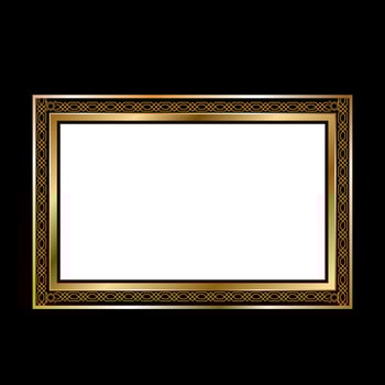 Aluminum frame template vector