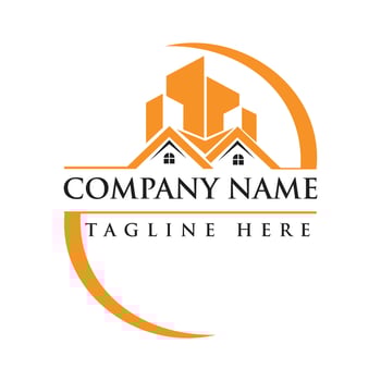 real estate logo design vector