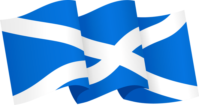 Scotland flag wave png