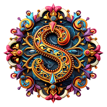 Boho Celestial Theme Alphabet Design png