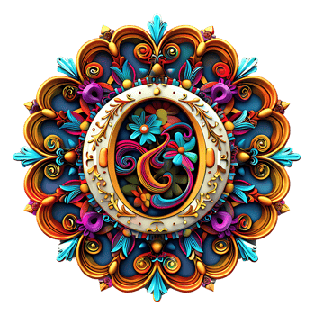 Boho Celestial Theme Alphabet Design png