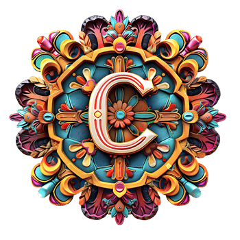 Boho Celestial Theme Alphabet Design png