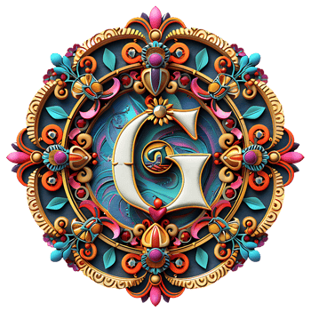 Boho Celestial Theme Alphabet Design png