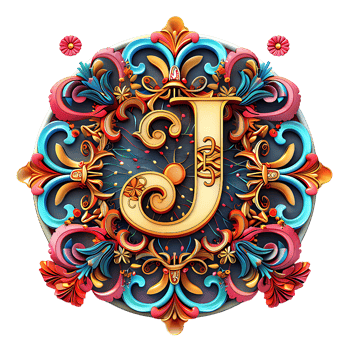 Boho Celestial Theme Alphabet Design png