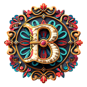 Boho Celestial Theme Alphabet Design png
