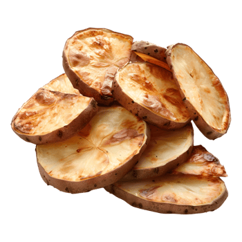3D Rendering of a Fried Potatoes on Transparent Background png