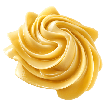 3D Rendering of a Yellow Butter on Transparent Background png