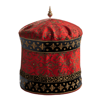 3D Rendering of a Turkish Muslim Cap on Transparent Background png