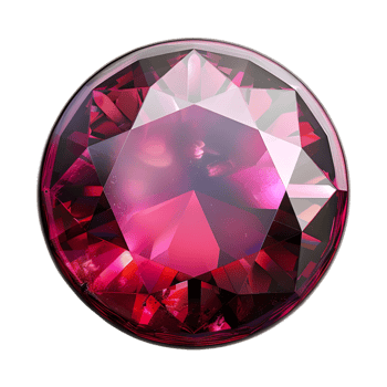 3D Rendering of a Gemstone Button Luxury on Transparent Background png
