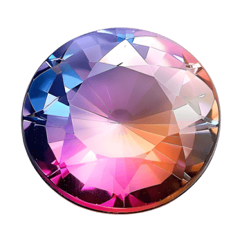 3D Rendering of a Gemstone Button Luxury on Transparent Background png