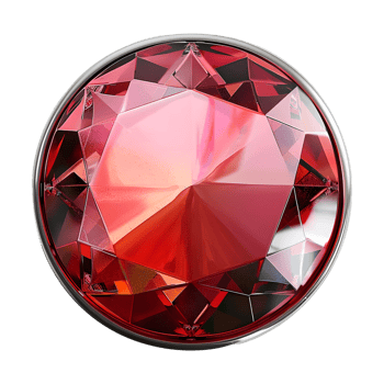 3D Rendering of a Gemstone Button Luxury on Transparent Background png