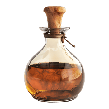 3D Rendering of a Magic Potion Bottle on Transparent Background png