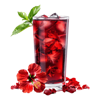 3D Rendering of a Rose Berry Cocktail Juice in a Glass Transparent Background png