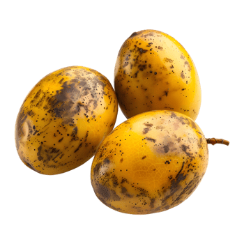 3D Rendering of a Yellow rotten mangoes Transparent Background png