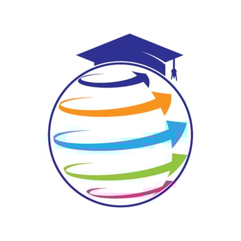 world education logo design graphic icon. vector