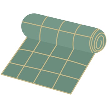Sleeping bag camping vector