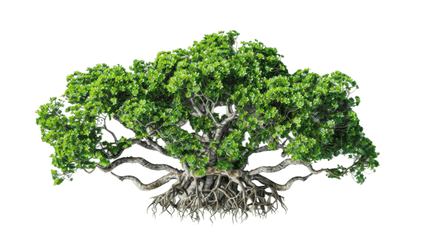 Mangrove Tree on the transparent background, Format png