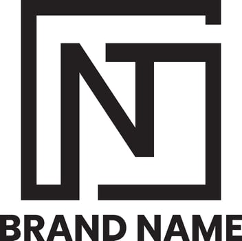 NT alphabet initial letter and square vector