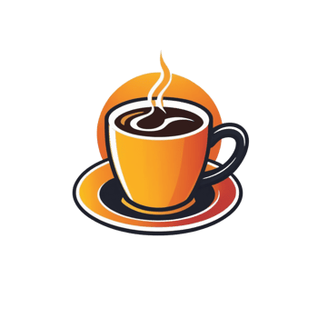 Collection of Simple Coffee Cup Logo Designs Isolated png