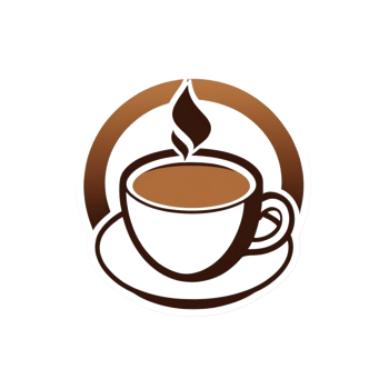 Collection of Simple Coffee Cup Logo Designs Isolated png