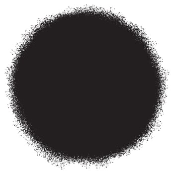 Spray Painted Graffiti Circle icon Sprayed isolated with a white background. graffiti Round symbol with over spray in black over white. vector