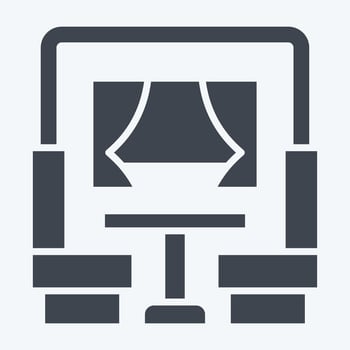 Icon Dining Car. related to Train Station symbol. glyph style. simple design illustration vector