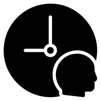 head glyph icon vector