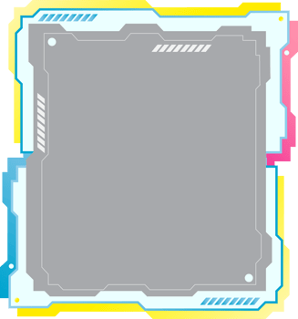 Abstract HUD digital interface png