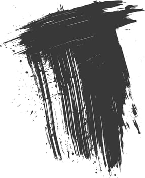 Silhouette brush stroke black color only vector