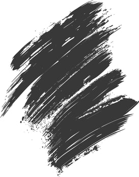 Silhouette brush stroke black color only vector